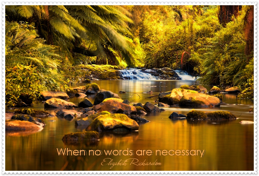 When No Words Are Necessary